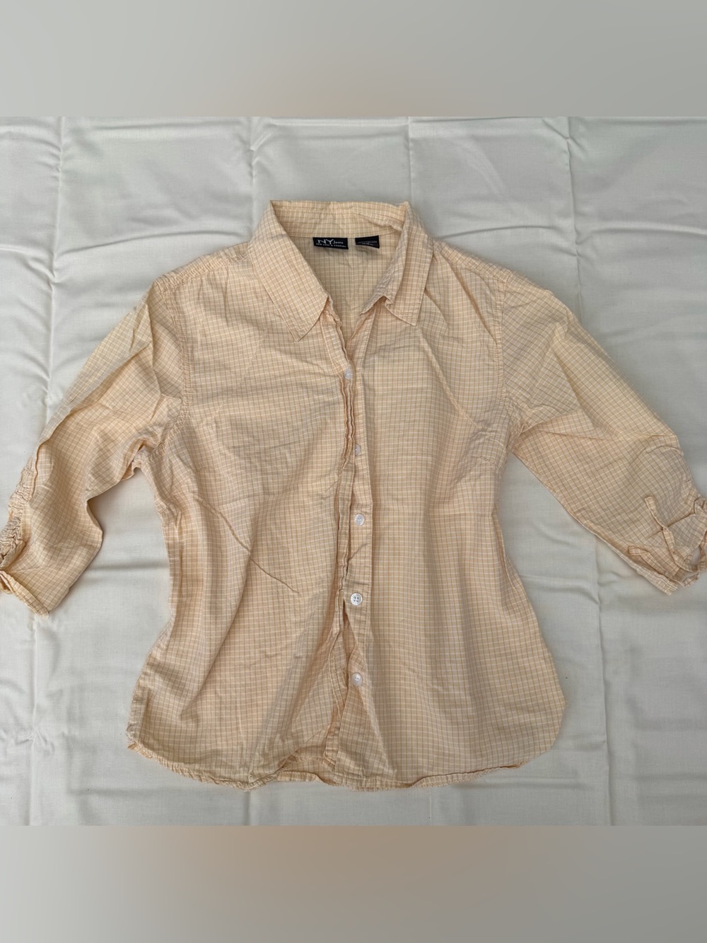 Vintage Light yellow Button-Down Shirt